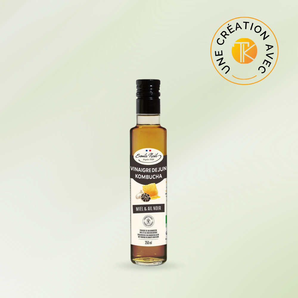 Vinaigre de Kombucha Ail Noir et Miel