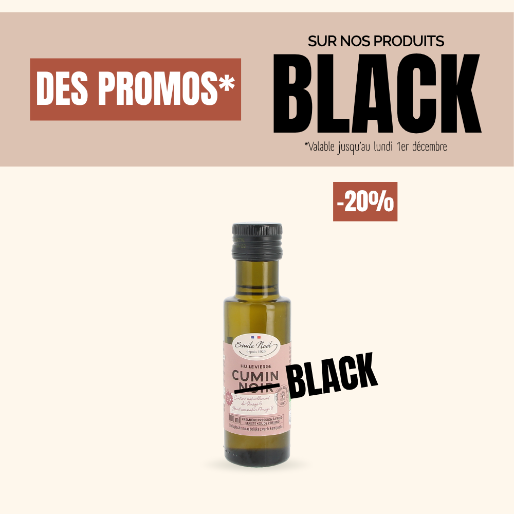 Huile Vierge de Cumin Noir Bio