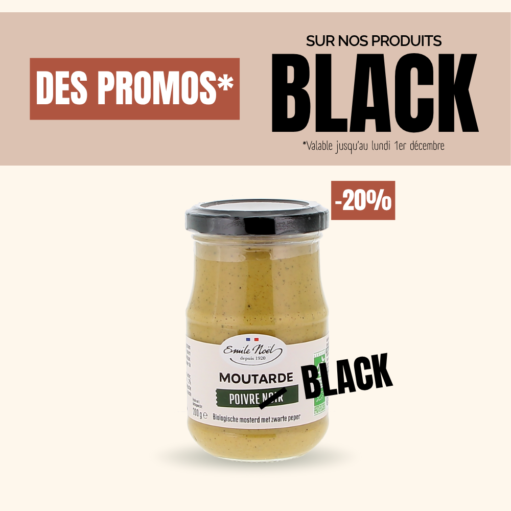 Moutarde Poivre Noir Bio