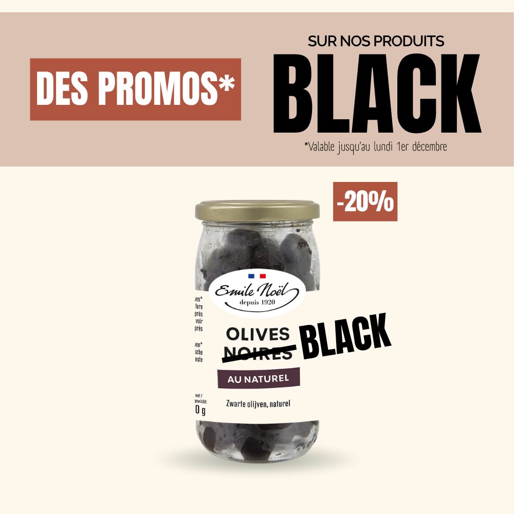 Olives Noires au Naturel Bio