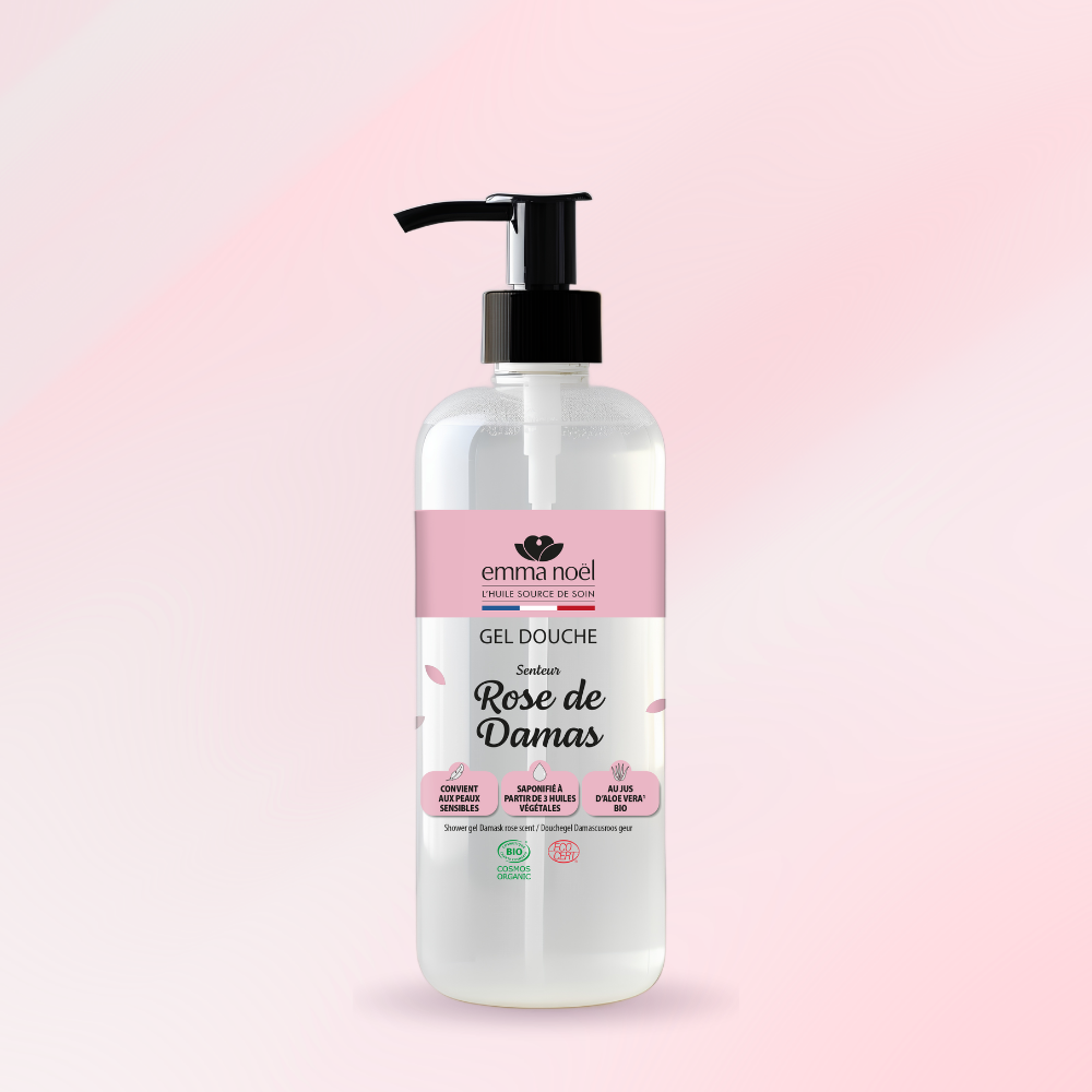 Gel douche Rose de Damas bio