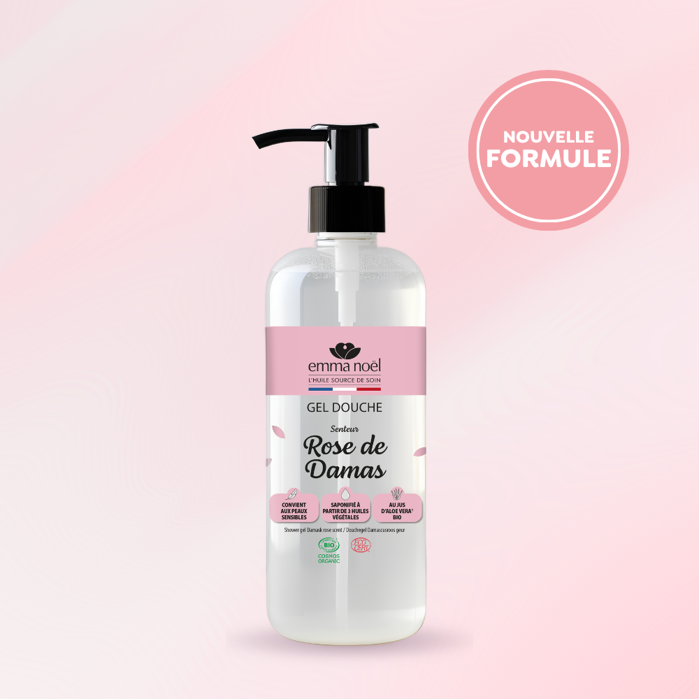 Gel douche Rose de Damas bio