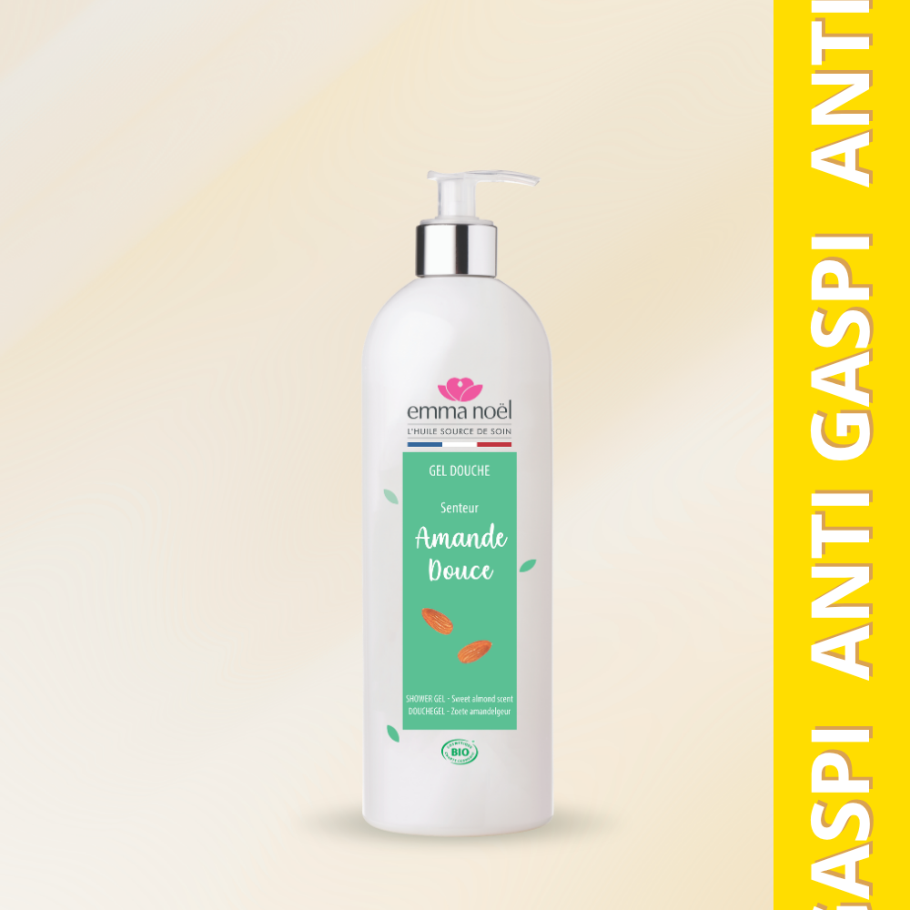 Gel Douche à l'Huile d'Amande Douce Bio ANTI GASPI