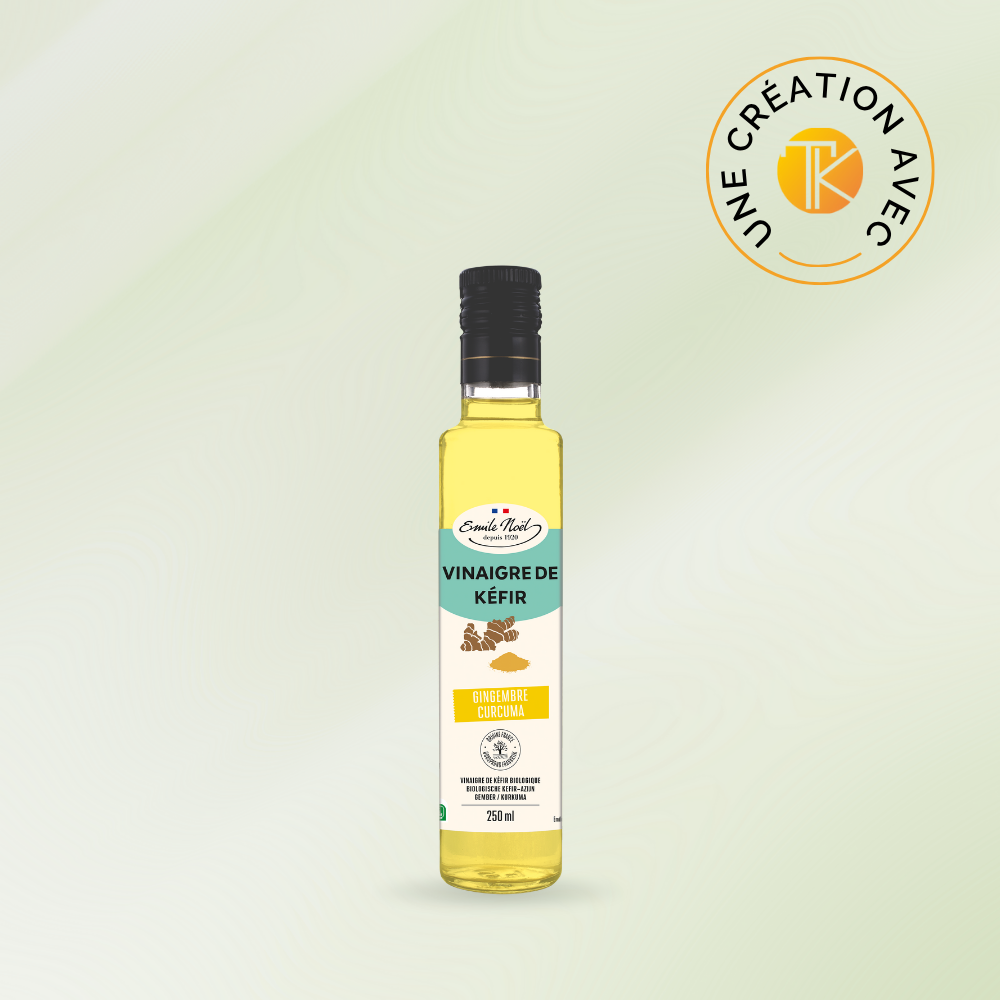 Vinaigre de Kéfir Curcuma et Gingembre Bio