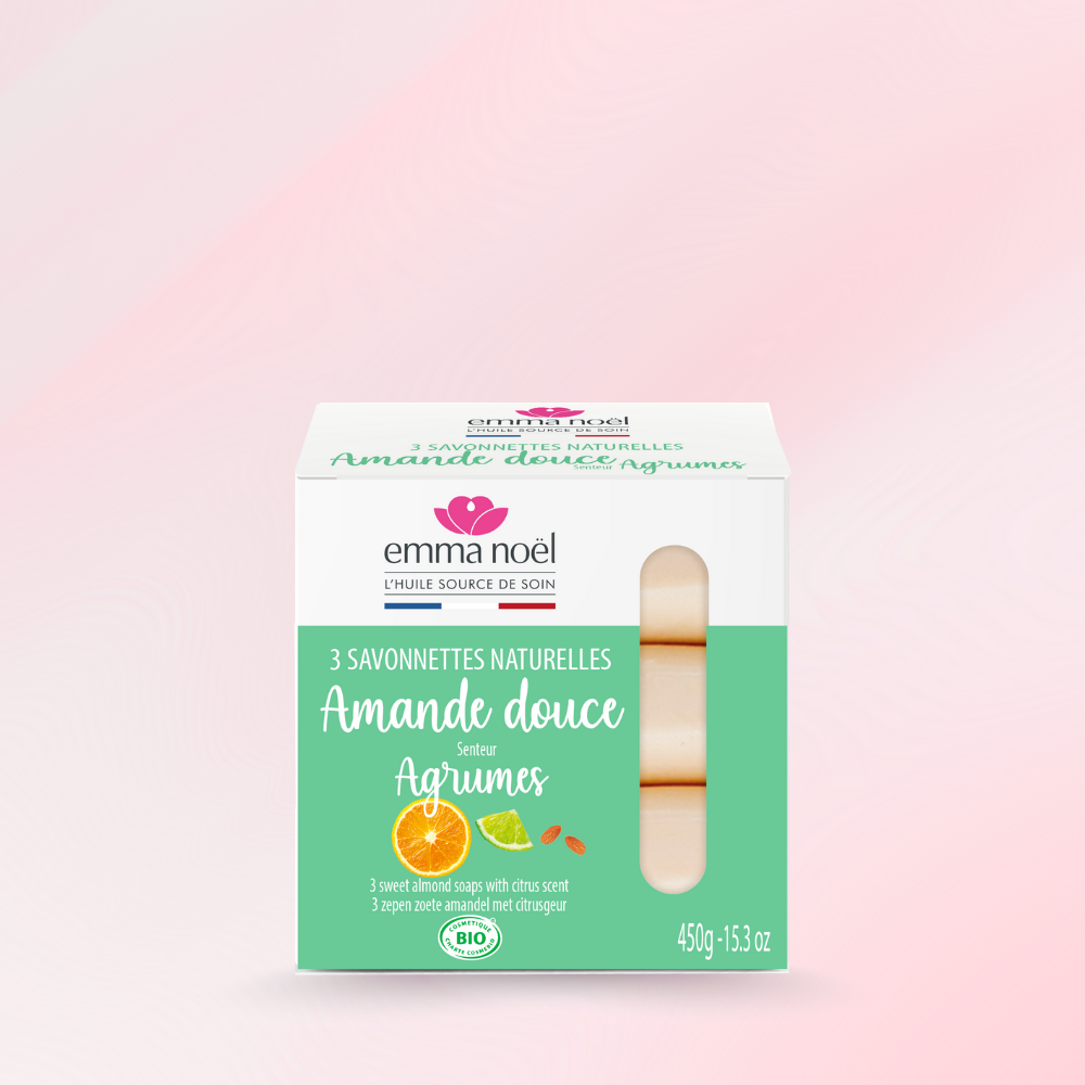 Savonnettes Amande Douce Bio 3x