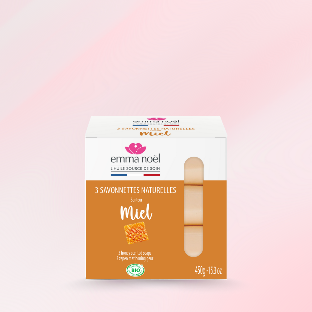 Savonnettes Miel Bio 3x