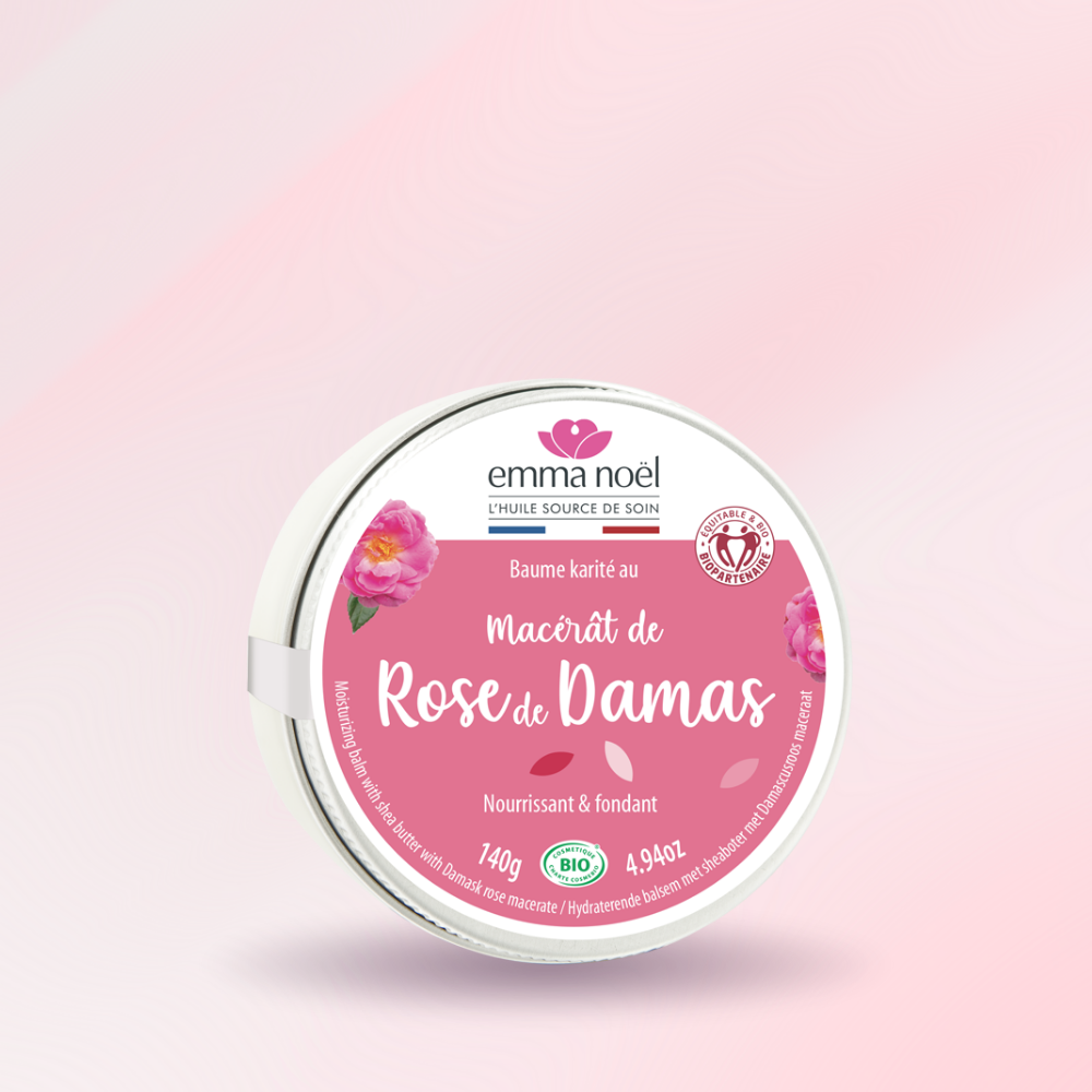 Baume Karité Rose de Damas Bio Equitable