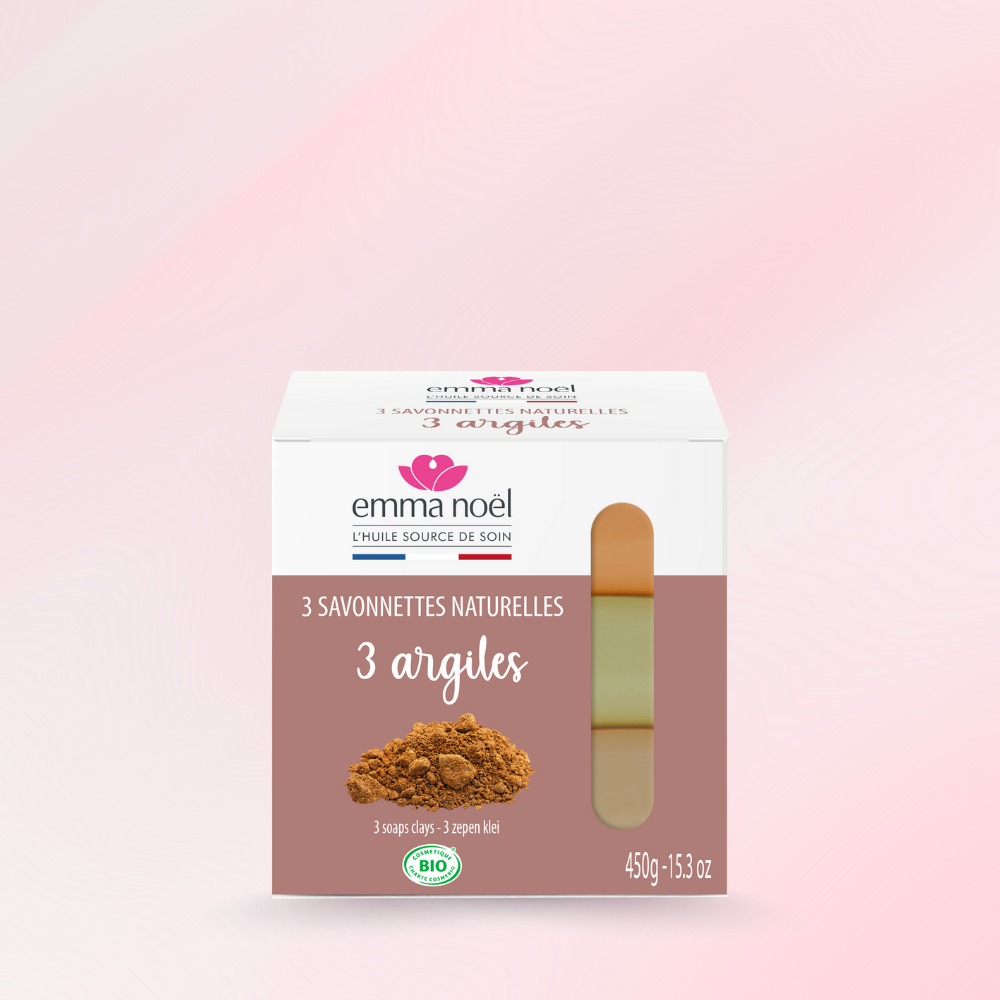 Savonnettes 3 Argiles Bio 3x