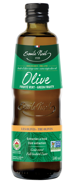 Huile olive fruite vert 500ml Canada Emile Noël