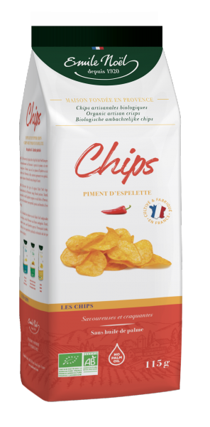 Chips piment espelette bio Emile Noel