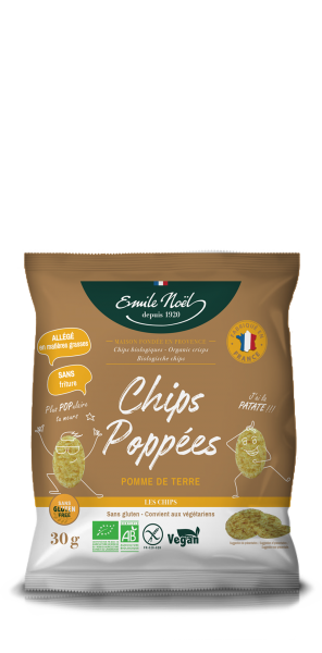 Chips POPPEES pomme de terre bio Emile Noel