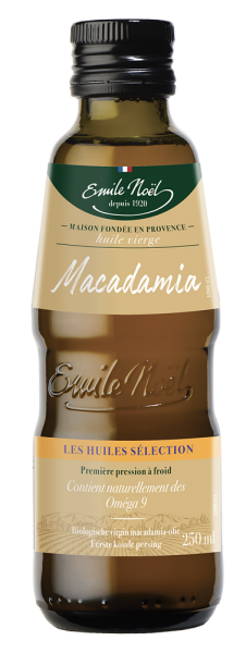 Huile vierge bio de macadamia Emile Noël