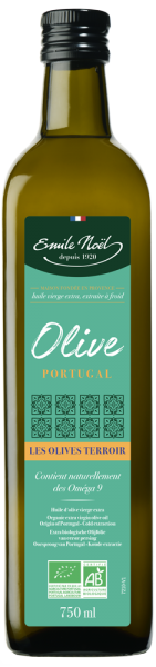 Huile vierge bio d'olive Portugal terroir Emile Noël